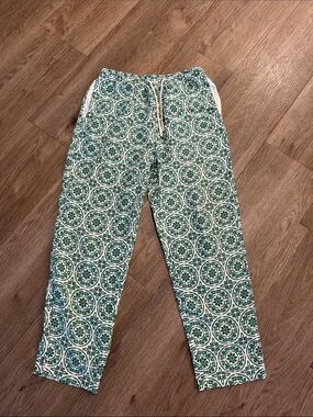 Green Patterned Casual Men’s Pants